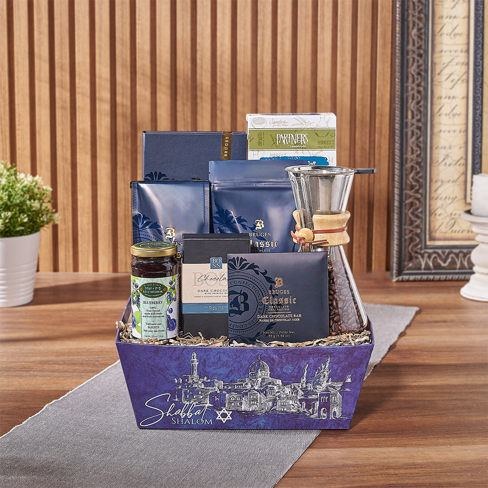 Kosher Blue Market Tray Gift Set – how the gift is presented