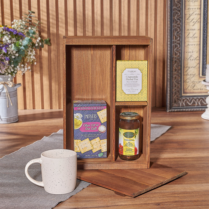 Kosher Teatime for One Gift Box from New Jersey Baskets - Tea Gift Set - New Jersey Delivery