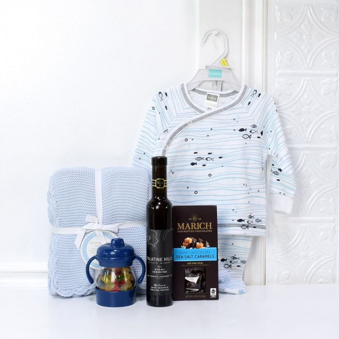 Mama’s Angel Gift Set with Wine from New Jersey Baskets - Baby Gift Basket -New Jersey Delivery