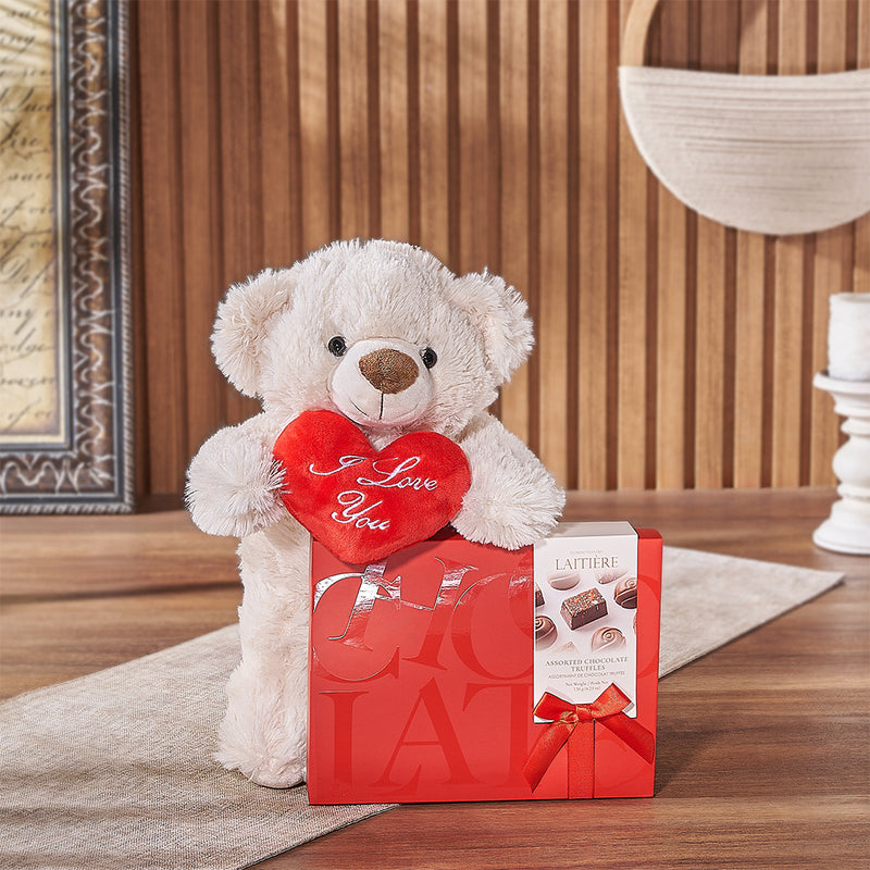 Maryvale Bear & Truffle Gift from New Jersey Baskets - Sweets Gift Set - New Jersey Delivery