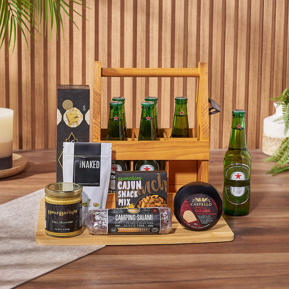 Meat, Cheese &amp; Beer Gift Set, beer gift, beer, charcuterie gift, charcuterie, New Jersey delivery