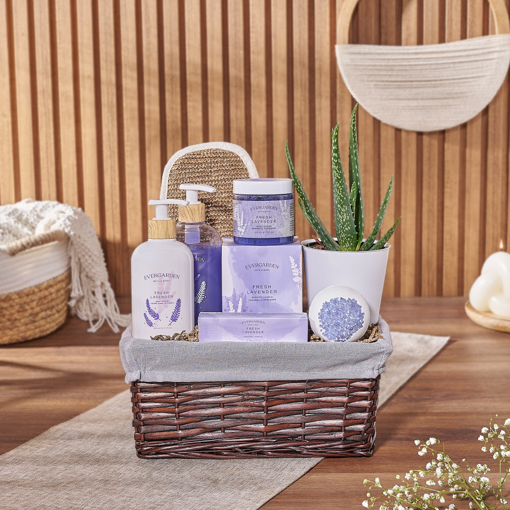 Natural Beauty Succulent &amp; Spa Gift Set – Spa gift baskets – New Jersey Delivery