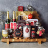 Opulent Christmas Champagne & Chocolate Gift Basket from New Jersey Baskets - Holiday Gift Basket - New Jersey Delivery