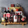 Opulent Christmas Wine & Chocolate Gift Basket from New Jersey Baskets - New Jersey Delivery