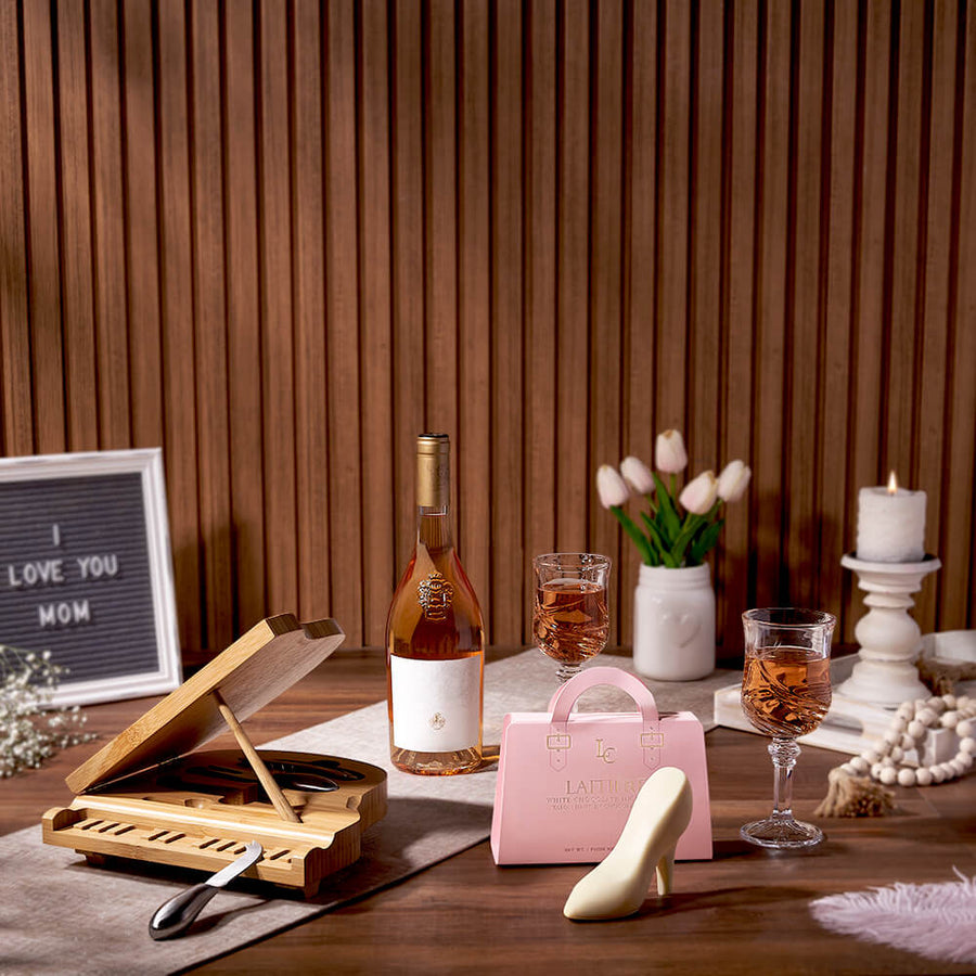 Palmerston Wine & Chocolate Basket For Mom, wine gift basket, wine, mothers day gift basket, mothers day, New Jersey Delivery