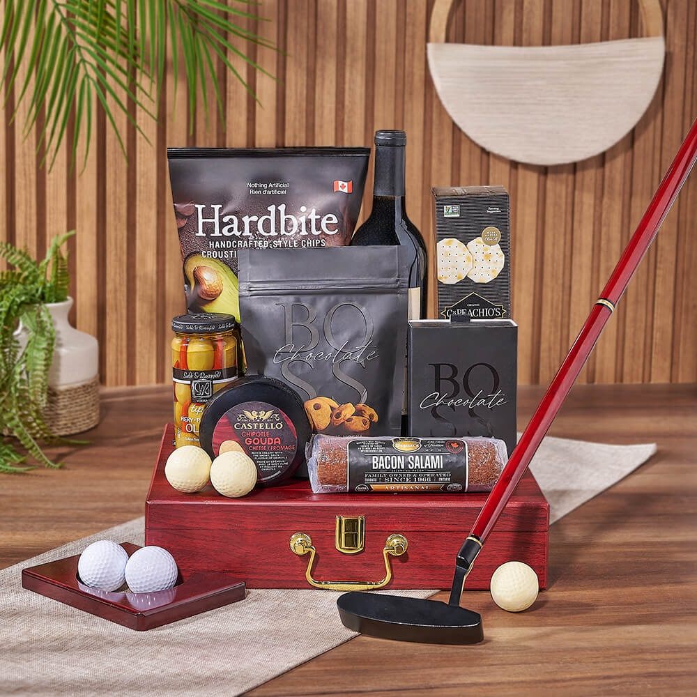 Putting &amp; Wine Gift Set, wine gift, wine, charcuterie gift, charcuterie, New Jersey delivery