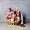 Red & White Christmas Wine Set from New Jersey Baskets - New Jersey Delivery