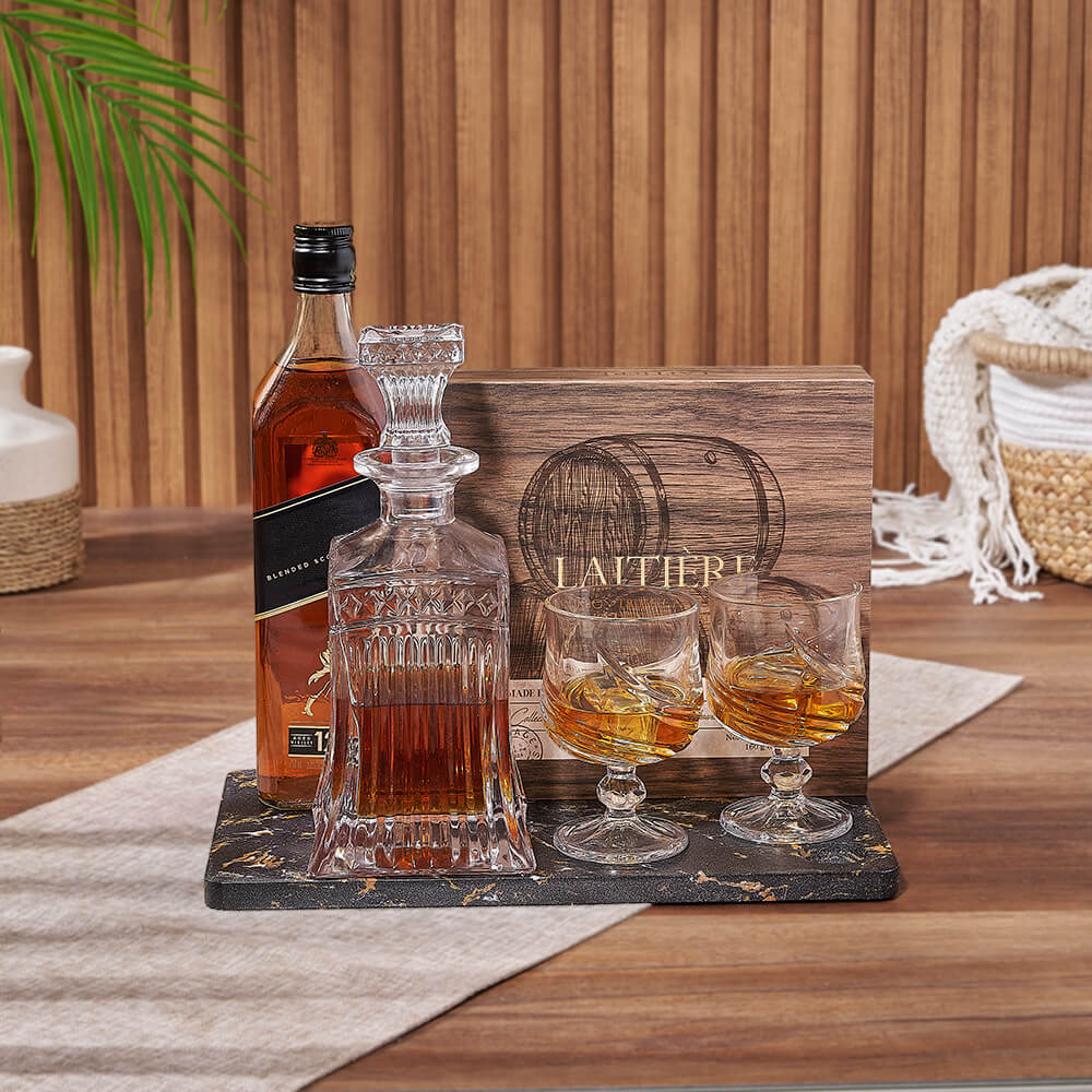 Richmond Hill Liquor &amp; Chocolate Gift Basket, liquor gift, liquor, decanter gift, decanter, chocolate gift, chocolate, New Jersey delivery