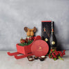 Rudolph’s Bubbly Holiday Gift Set from New Jersey Baskets - New Jersey Delivery