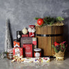 Rustic Holiday Barrel from New Jersey Baskets - New Jersey Delivery