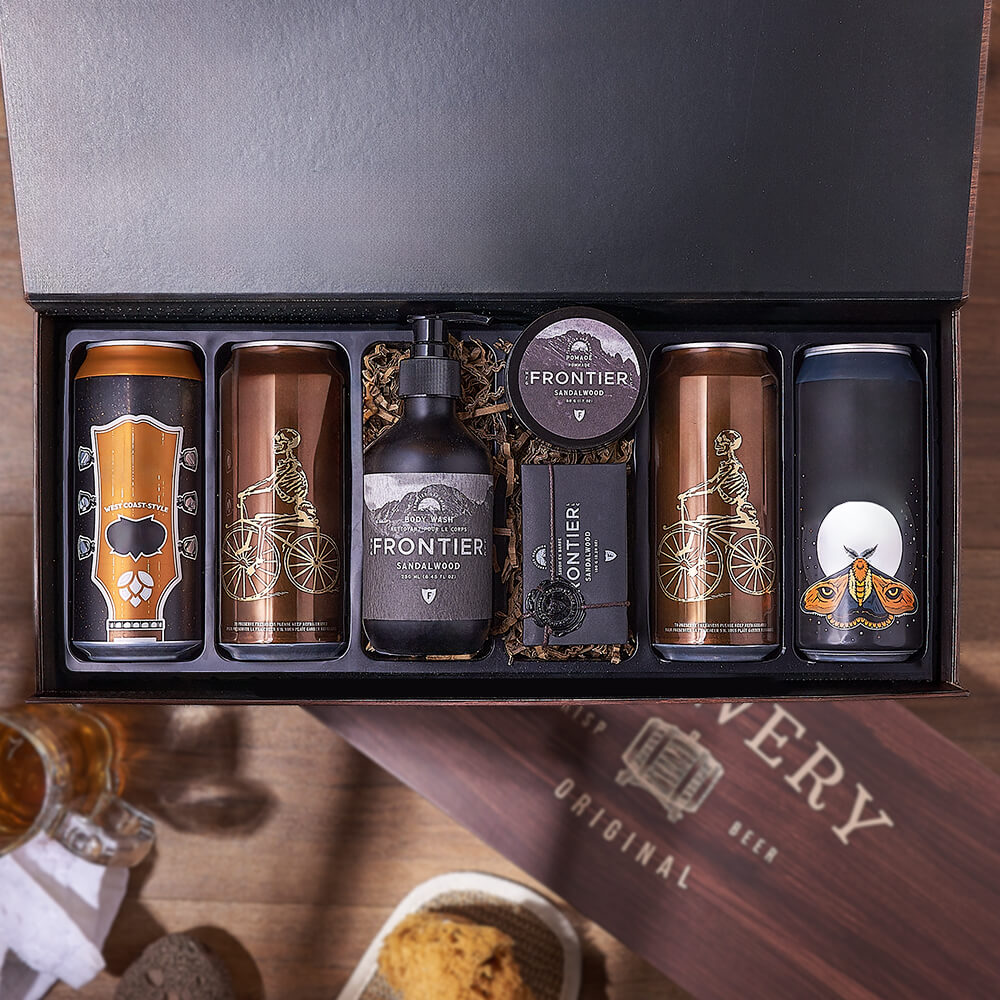 Sandalwood &amp; Craft Brew Box, beer gift, beer, spa gift, spa, New Jersey delivery