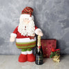 Santa & Gourmet Chocolates with Champagne Gift Set from New Jersey Baskets - New Jersey Delivery