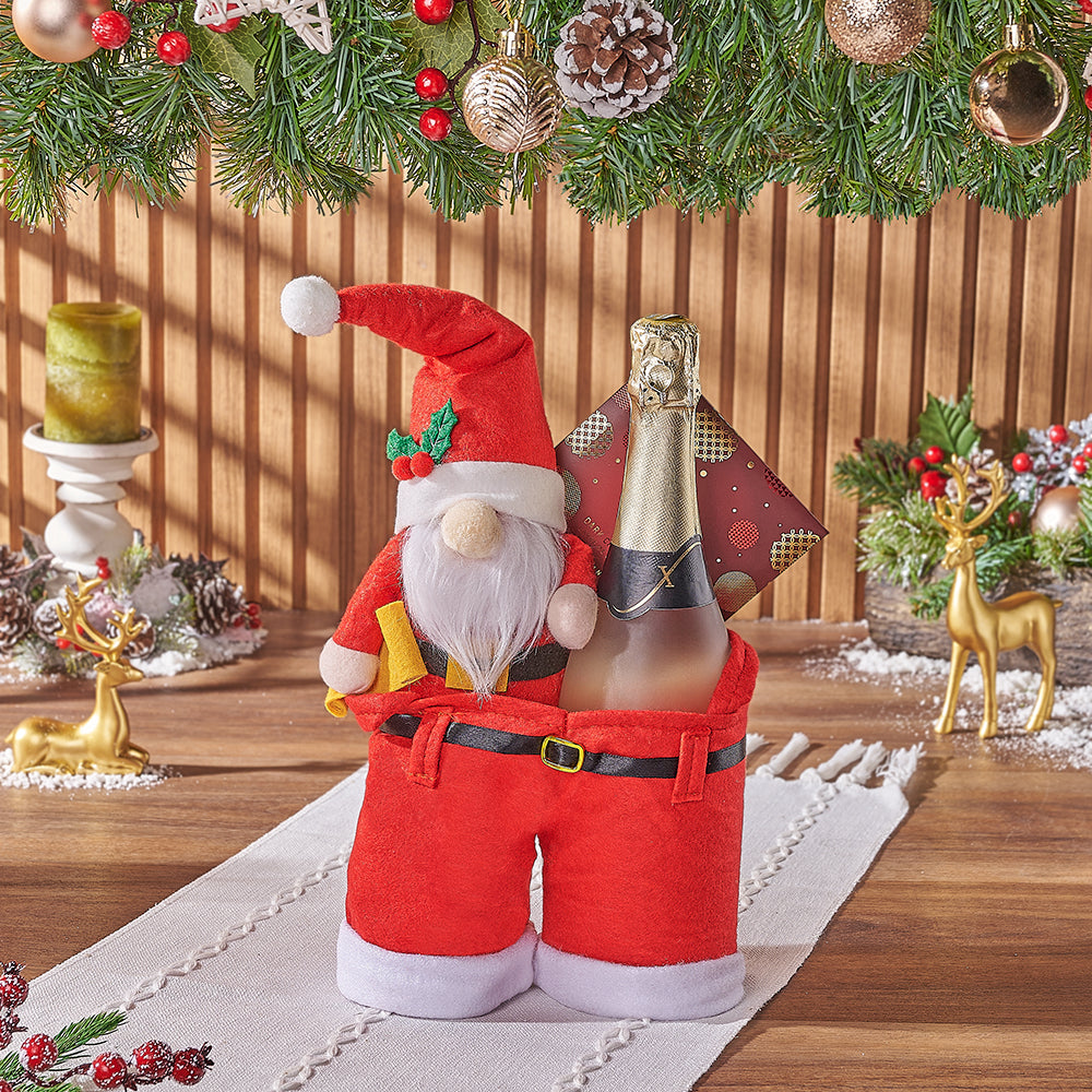Sparkling Wine and Festive Chocolate – how the gift is presented