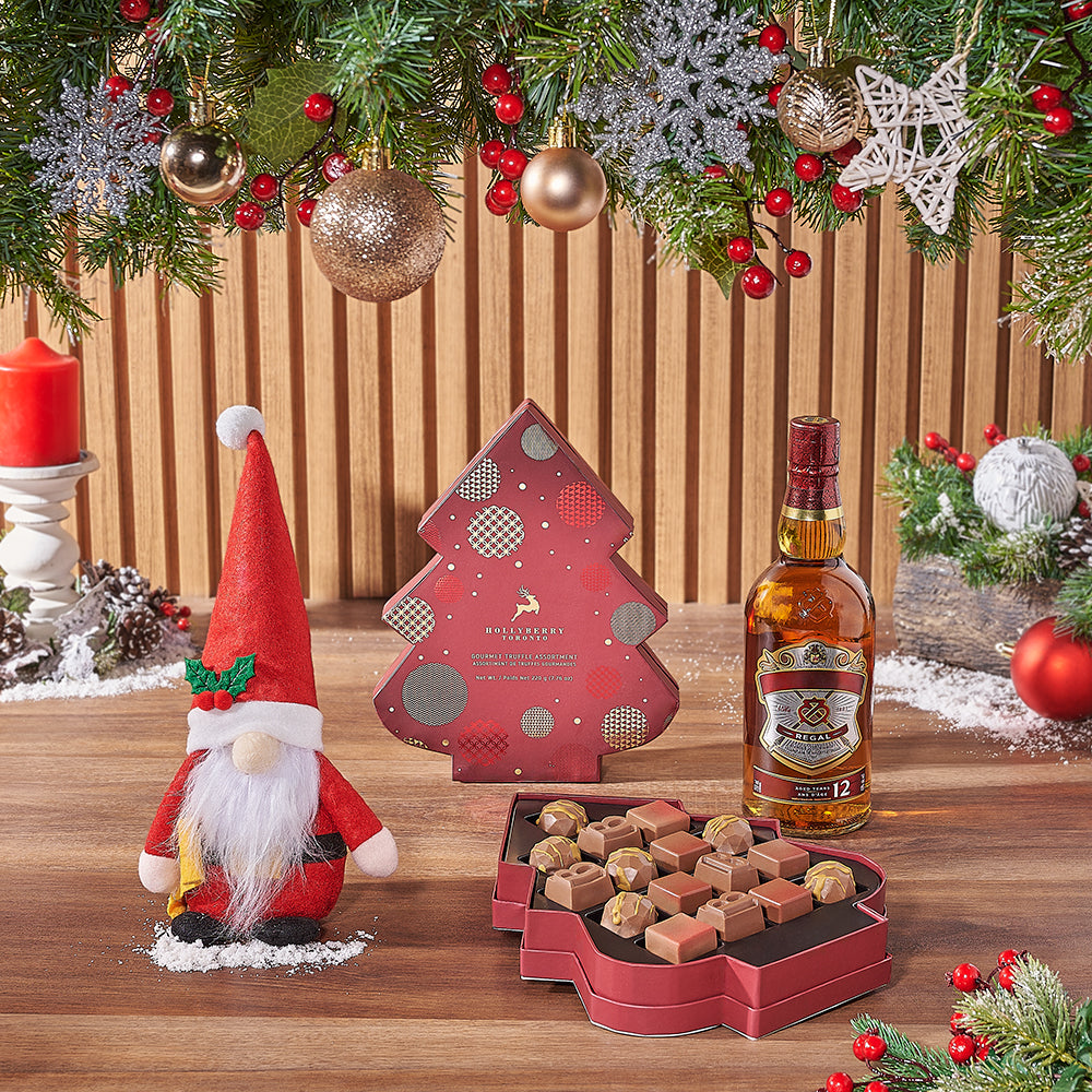 Spirit of the Season Gift Set, liquor gift, liquor, chocolate gift, chocolate, christmas gift, christmas, New Jersey delivery