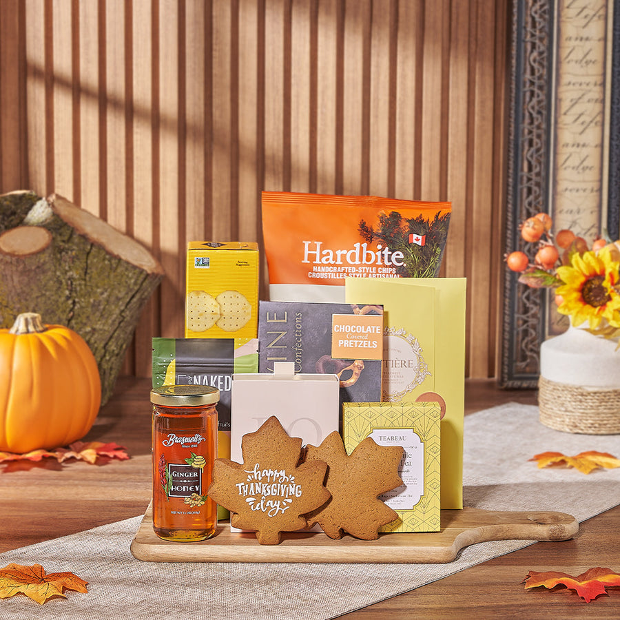 Thanksgiving Tea & Treat Gift, thanksgiving gift, thanksgiving, tea gift, tea, chocolate gift, chocolate, cookie gift, cookie, New Jersey delivery
