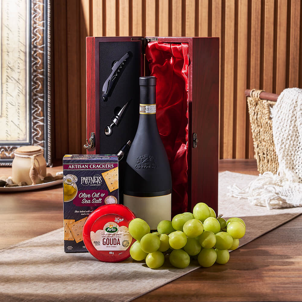 Ultimate Wine Pairing Gift Set, wine gift, wine, cheese gift, cheese, fruit gift, fruit, New Jersey delivery