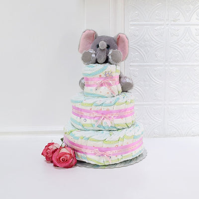 Unisex Diaper Cake from New Jersey Baskets - New Jersey Delivery