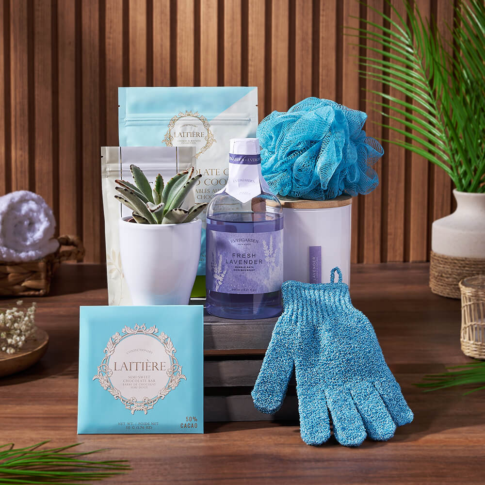 Wonder &amp; Warmth Spa Gift Crate, spa gift, spa, bath &amp; body gift, bath &amp; body, New Jersey delivery