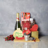 York Festive Champagne Set from New Jersey Baskets - New Jersey Delivery