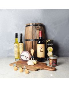 Antipasto & Wine Gift Basket, wine gift baskets, gourmet gift baskets, gift baskets, gourmet gifts
