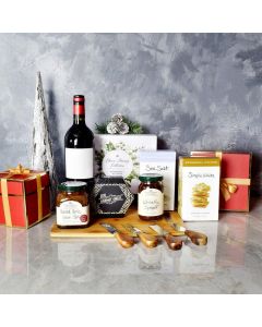 Holiday Wine & Cheese Pairing Gift Basket