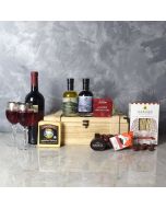 Deluxe Wine & Cheese Snack Crate