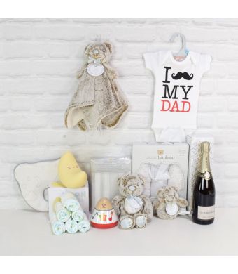 Deluxe Father’s Love Gift Basket with Champagne 