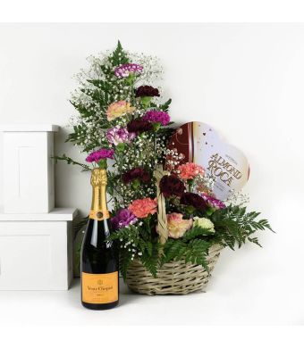 Luxe Delight Flowers Champagne Gift
