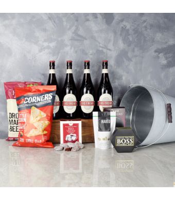 Cheese, Chips & Beer Gift Set, beer gift baskets, gourmet gift baskets, gift baskets