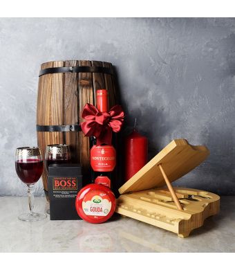 Grand Piano & Wine Gift Basket, wine gift baskets, chocolate gift baskets, Valentine's Day gifts, gift baskets, romance
