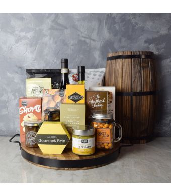 Hillcrest Wine Basket, gift baskets, wine gift baskets, gourmet gift baskets, wine & cheese gift baskets