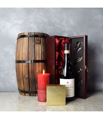 Decadent Truffles & Wine Gift Basket, wine gift baskets, gourmet gift baskets, gift baskets