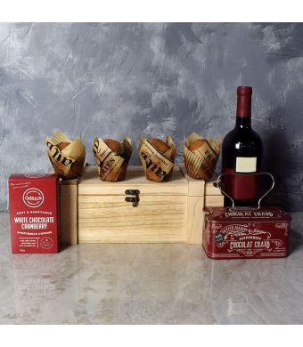 The Classic Cookie, Muffin & Wine Gift Set