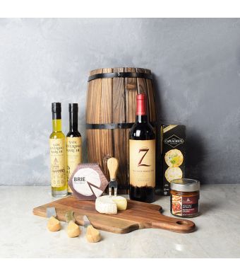 Antipasto & Wine Gift Basket, wine gift baskets, gourmet gift baskets, gift baskets, gourmet gifts
