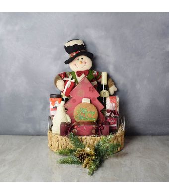Christmas Decadence Wine Basket, wine gift baskets, Christmas gift baskets, gourmet gift baskets
