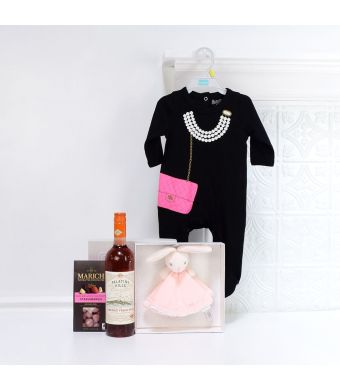 Celebrate Mommy & Daughter Gift Set, baby gift baskets, baby boy, baby gift, new parent, baby, champagne
