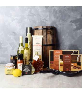 Salmon, Spice & Wine Gift Set, wine gift baskets, gourmet gift baskets, gift baskets, gourmet gifts