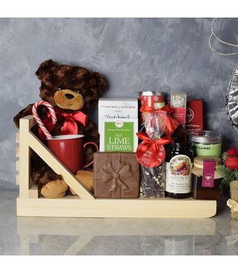 Holiday Tea & Cookies Gift Basket