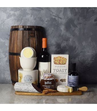 Cured Your Craving, Cheese & Wine Basket