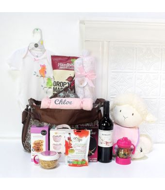 BABY PRINCESS GIFT BASKET, baby girl gift basket, welcome home baby gifts, new parent gifts