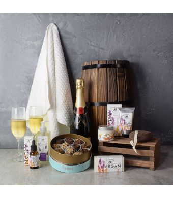 Argan Oil & Champagne Gift Set