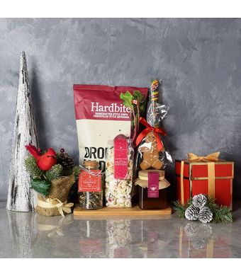 Christmas Tea & Snacks Gift Basket