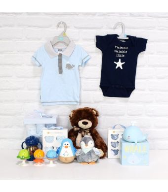 Deluxe Basket for a Baby Boy 