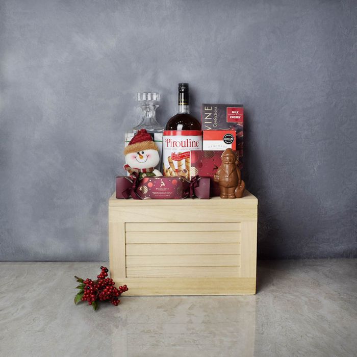 The Gentleman” Liquor Decanter Crate - liquor gift baskets - USA delivery -  BroCrates USA